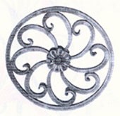 1013/1 Rozeta kulatina 12x12mm, d=295mm