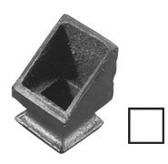 1491/2 Dutý ocelový prvek čt. 15x15mm, 30x50mm