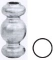 155/2 Dutý ocelový prvek pr. 13mm, 65xpr.30mm
