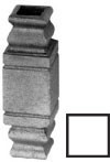747/2 Dutý ocelový prvek čt. 16x16mm, 110x35mm-